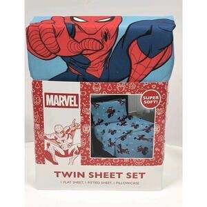 Marvel Spiderman Holiday Christmas Soft Sheet Set 3 Piece
